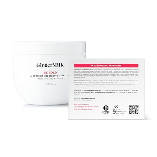 Mascarilla reparadora intensiva para cabello seco y dañado debido a la coloración, procesos químicos, herramientas de peinado caliente y secadores | BE BOLD