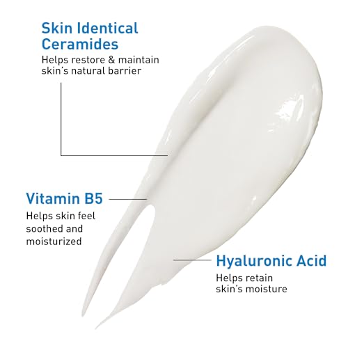 Cerave - Suero de ácido hialurónico para la cara con vitamina B5 y ceramidas, suero facial hidratante para piel seca, sin fragancia, 1 onza