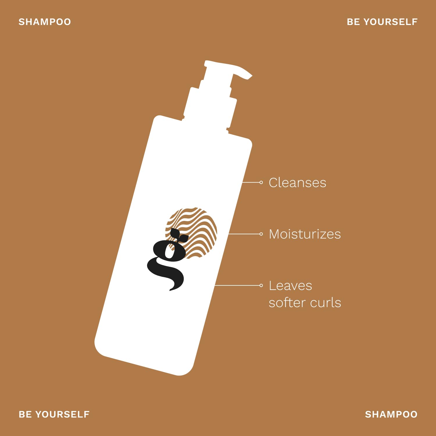 Ginger Milk - Set de cuidado del cabello rizado Be Yourself – Champú, máscara, enjuague, gel definidor de rizos y aceite de acabado – Hidrata, define y brilla para cabello rizado – Control del encrespamiento