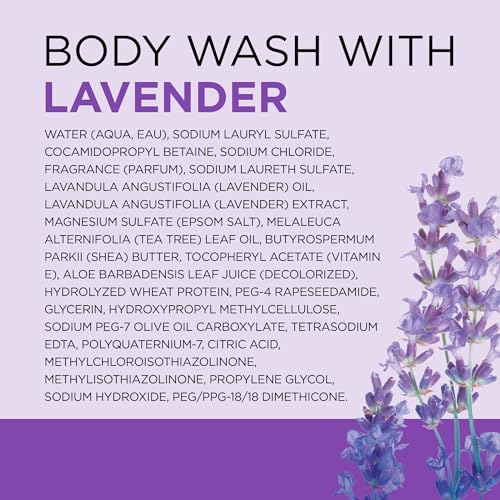 Dr Teal's - Gel de baño con sal pura de Epsom, calma y duerme con lavanda, 24 onzas líquidas (paquete de 2)
