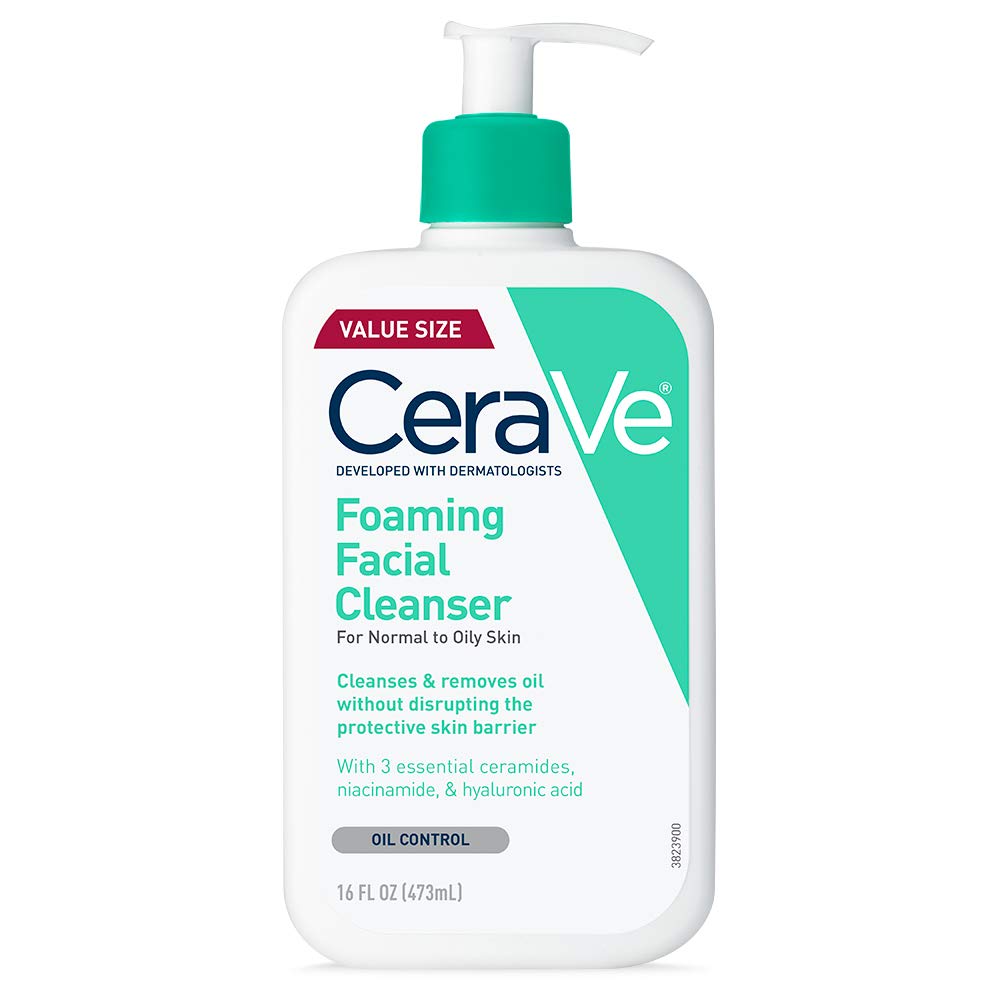 CeraVe - Limpiador facial espumoso, 16 onzas de CeraVe