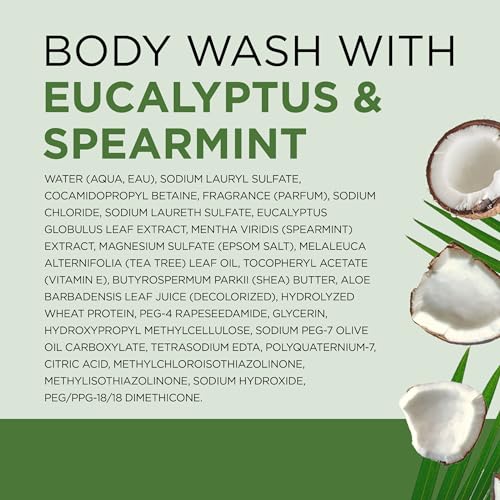 Dr Teal's - Gel de baño con sal pura de Epsom, relajación y alivio con eucalipto y menta verde, 24 onzas líquidas (paquete de 2)