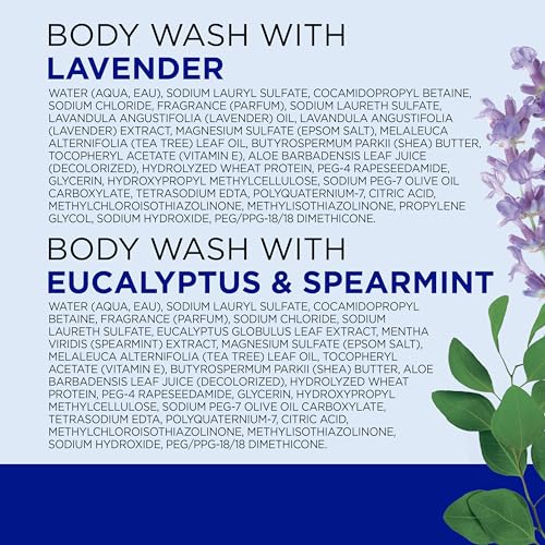 Dr Teal's - Gel de baño con sal pura de Epsom, lavanda y eucalipto, 24 onzas líquidas (paquete de 2)