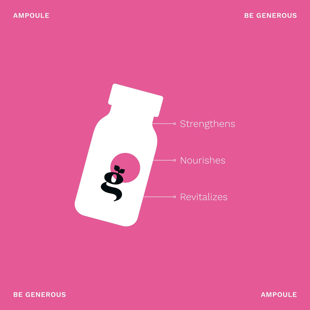 Ginger Milk - Ampolla nutritiva para el cabello con leche de jengibre, proteínas y provitamina B5 | BE GENEROUS | (Paquete de 6 x 0.5 fl oz)