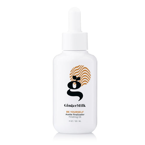Aceite de acabado para cabello rizado, ondulado y enrollado | Fórmula natural a base de aceite para sellar y retener la humedad | Fortalece, suaviza y añade brillo | Sé tú mismo | 4 onzas