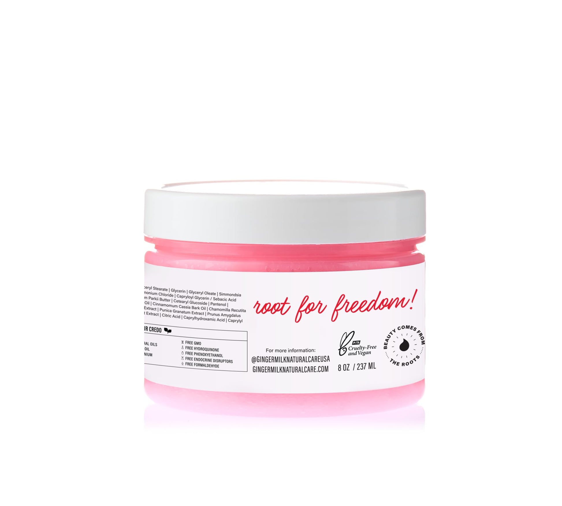 Ginger Milk - Mascarilla reparadora intensiva para cabello seco/dañado debido a la coloración, procesos químicos, herramientas de peinado caliente y secadores | BE BOLD (8 onzas)