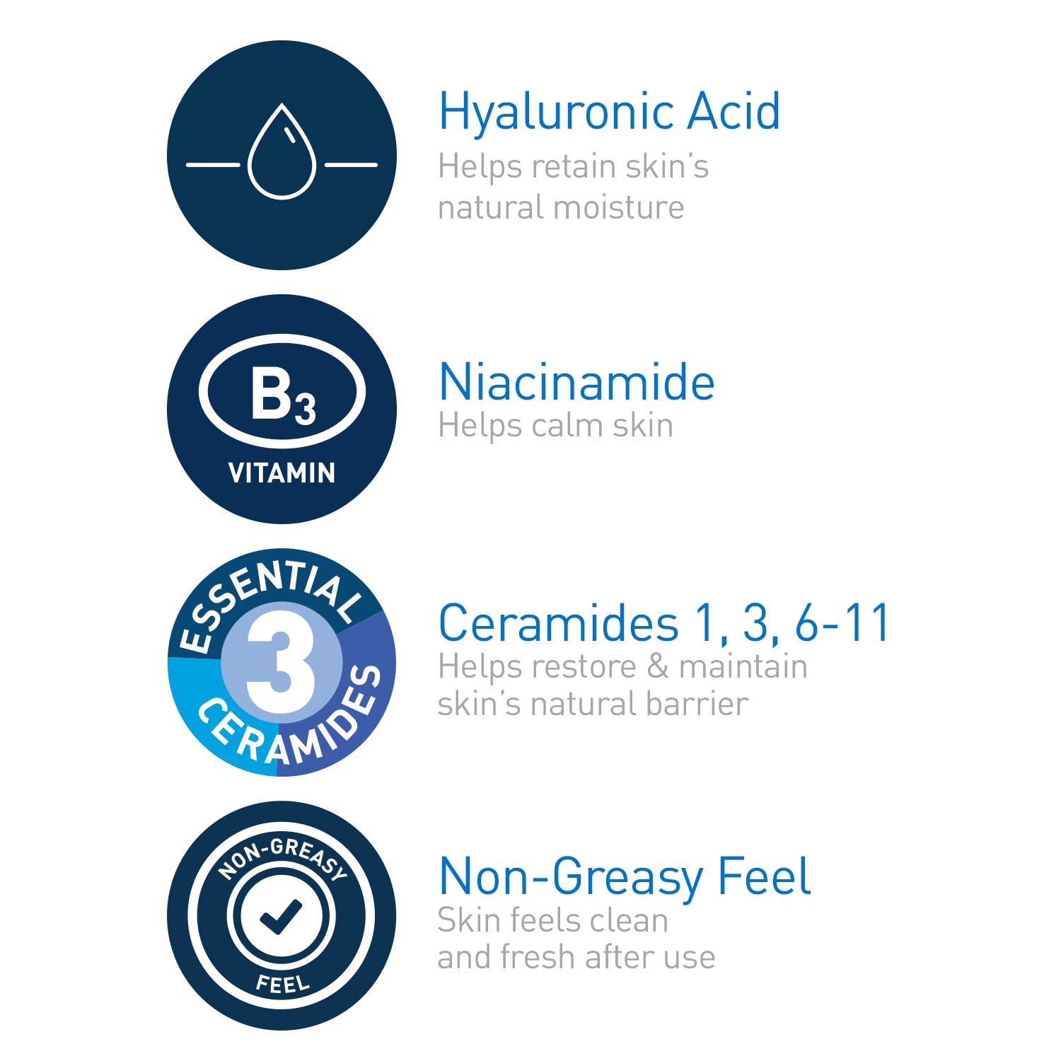 CeraVe - Tónico hidratante para rostro sin alcohol con ácido hialurónico, niacinamida y ceramidas para piel seca sensible, sin fragancia, no comedogénico, tamaño completo, 6.8 onzas líquidas
