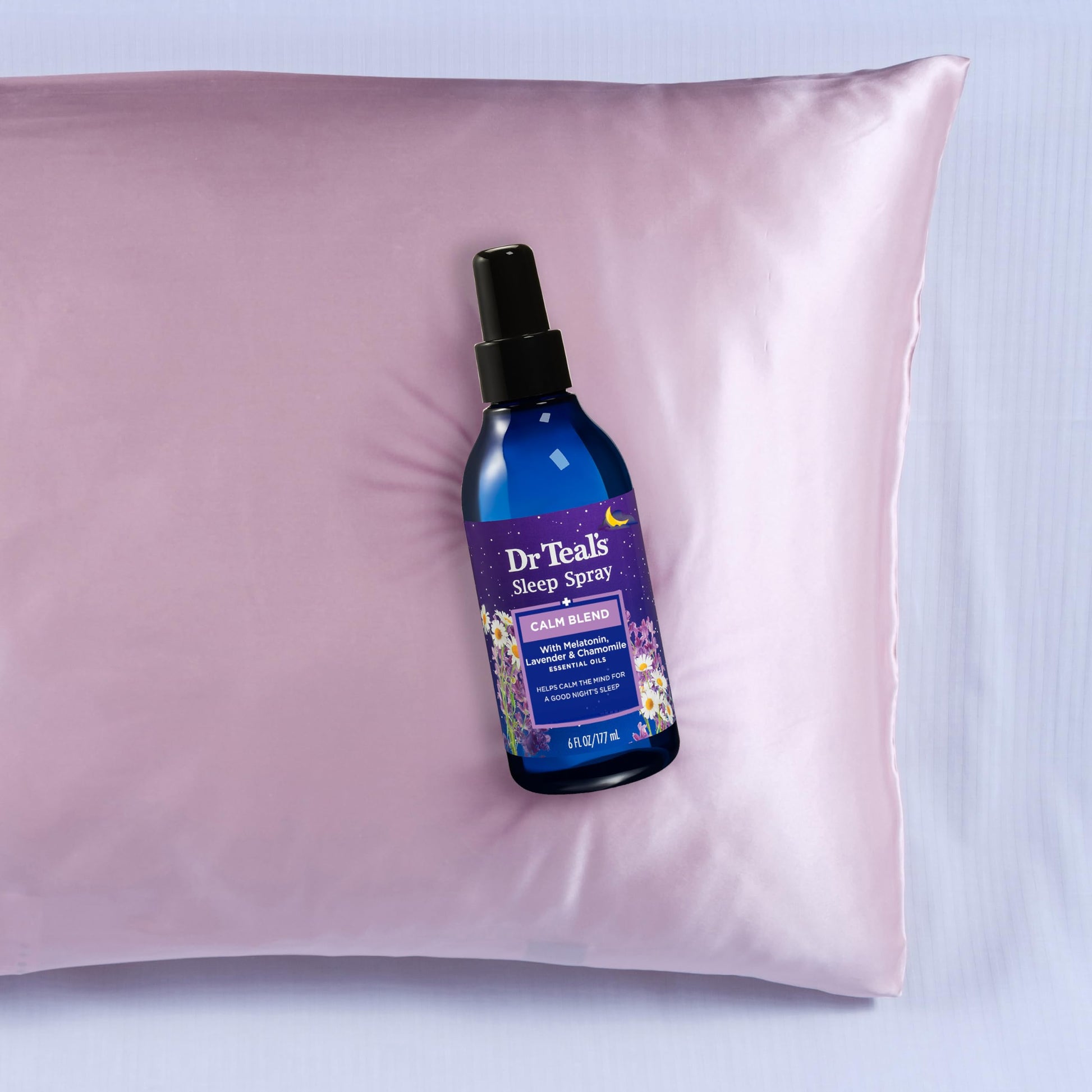 Dr Teal's - Spray para dormir con mezcla de melatonina y aceites esenciales, 6 onzas líquidas (paquete de 3)