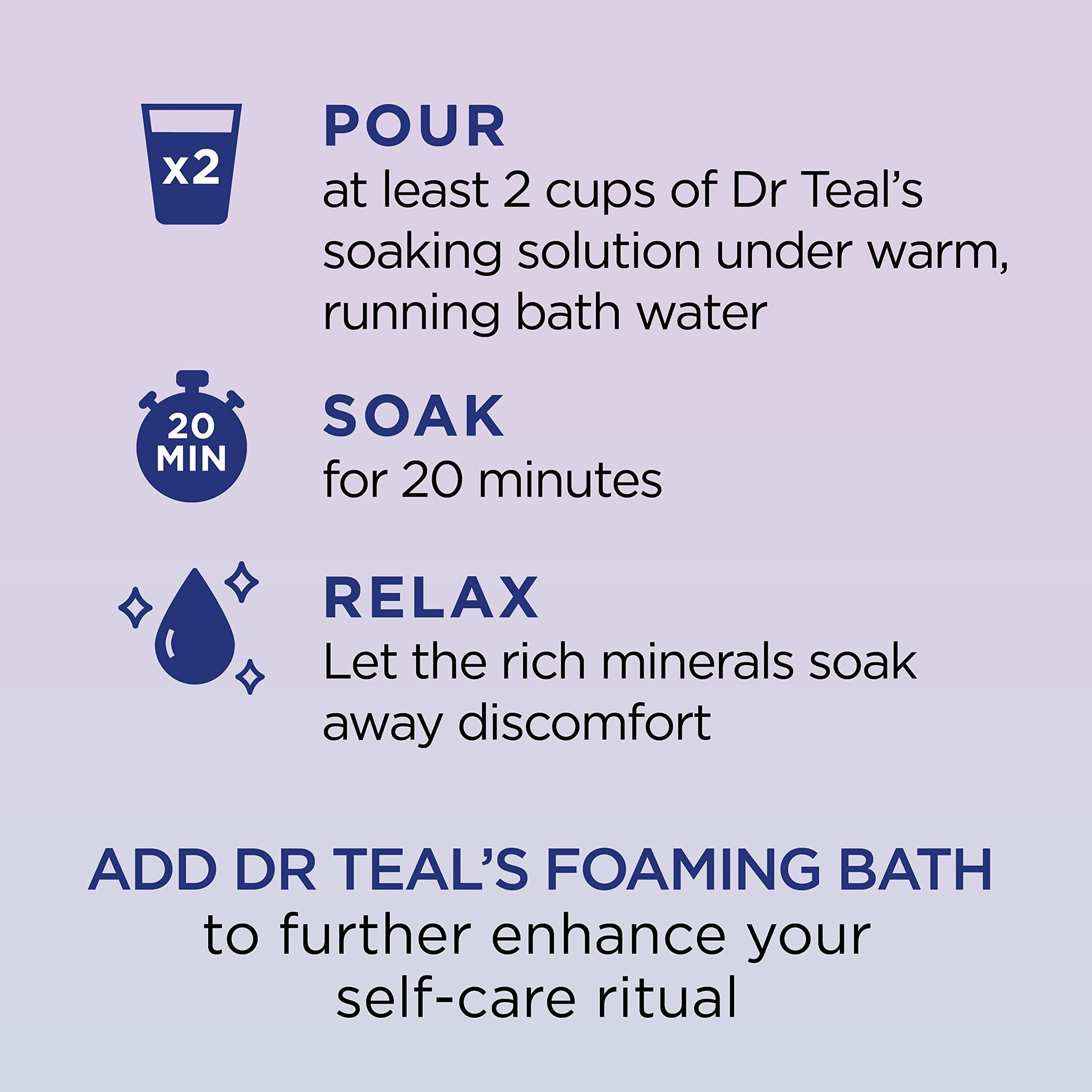 Dr Teal's - sal pura de Epsom Sleep Soak, melatonina y mezcla de aceites esenciales, 3 libras (paquete de 4)