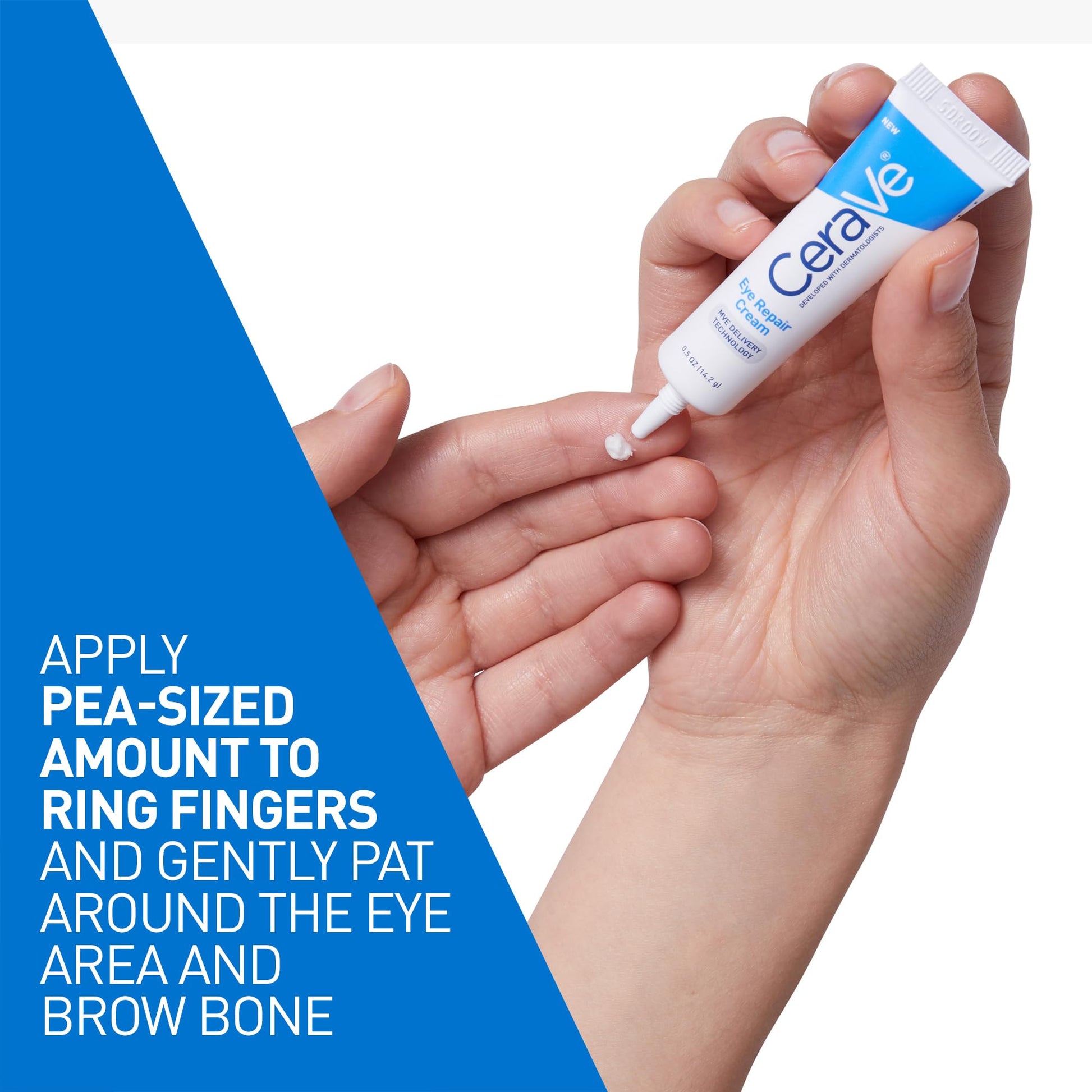 CeraVe - Crema reparadora para ojos, crema para bolsas y ojeras, con ácido hialurónico + niacinamida + complejo botánico marino, sin aceite y probada por oftalmólogos.