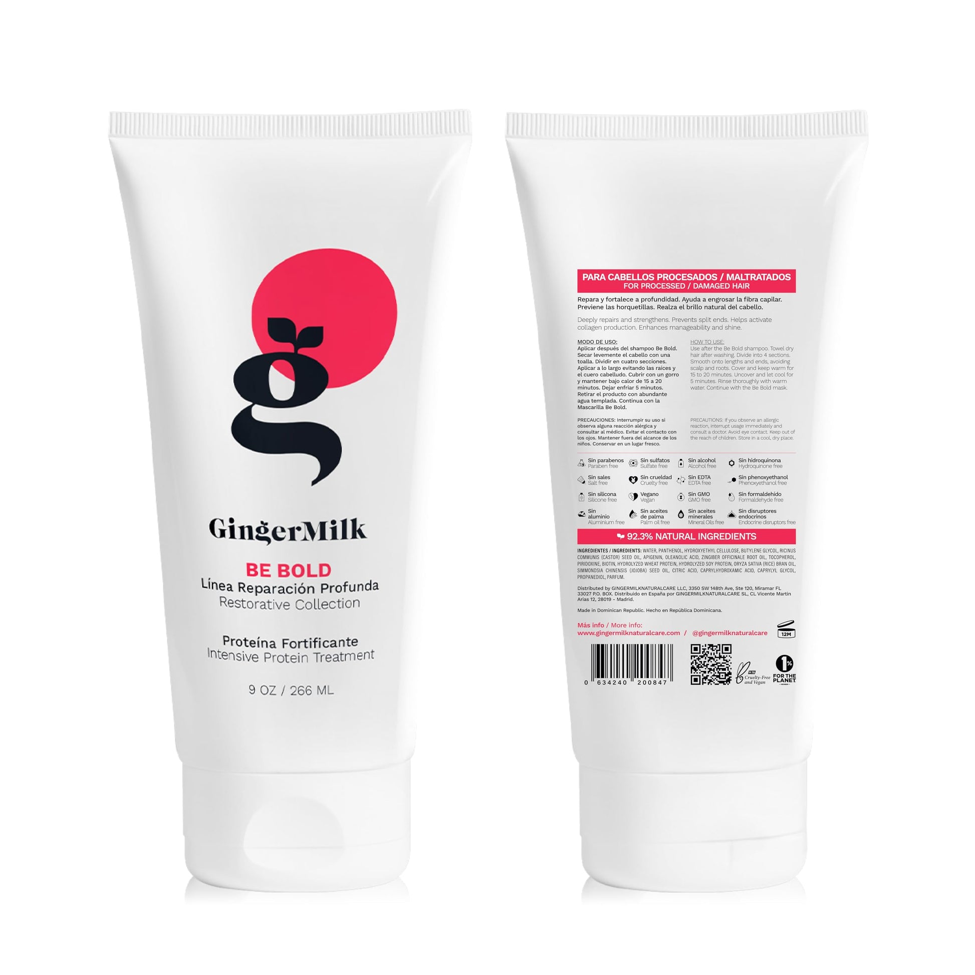 Ginger Milk - Kit de rutina de cuidado del cabello para mujeres | Sistema de reparación y nutrición del cabello a base de jengibre de 6 pasos | Crecimiento, brillo, control del encrespamiento y nutrición profunda |