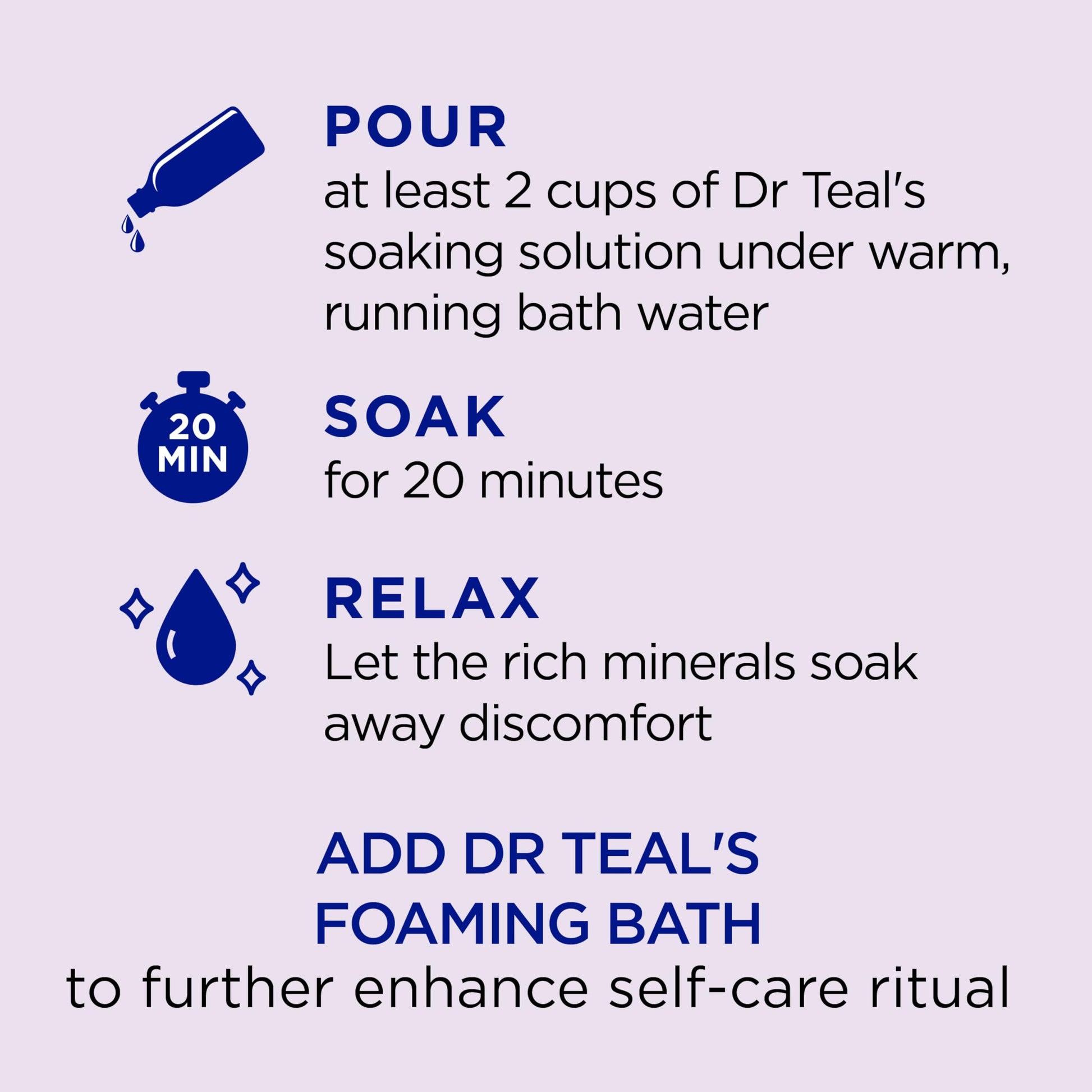 Dr Teal's - Sal de Epsom suave para niños, remojo para dormir con melatonina y mezcla de aceites esenciales, 2 libras (paquete de 3)