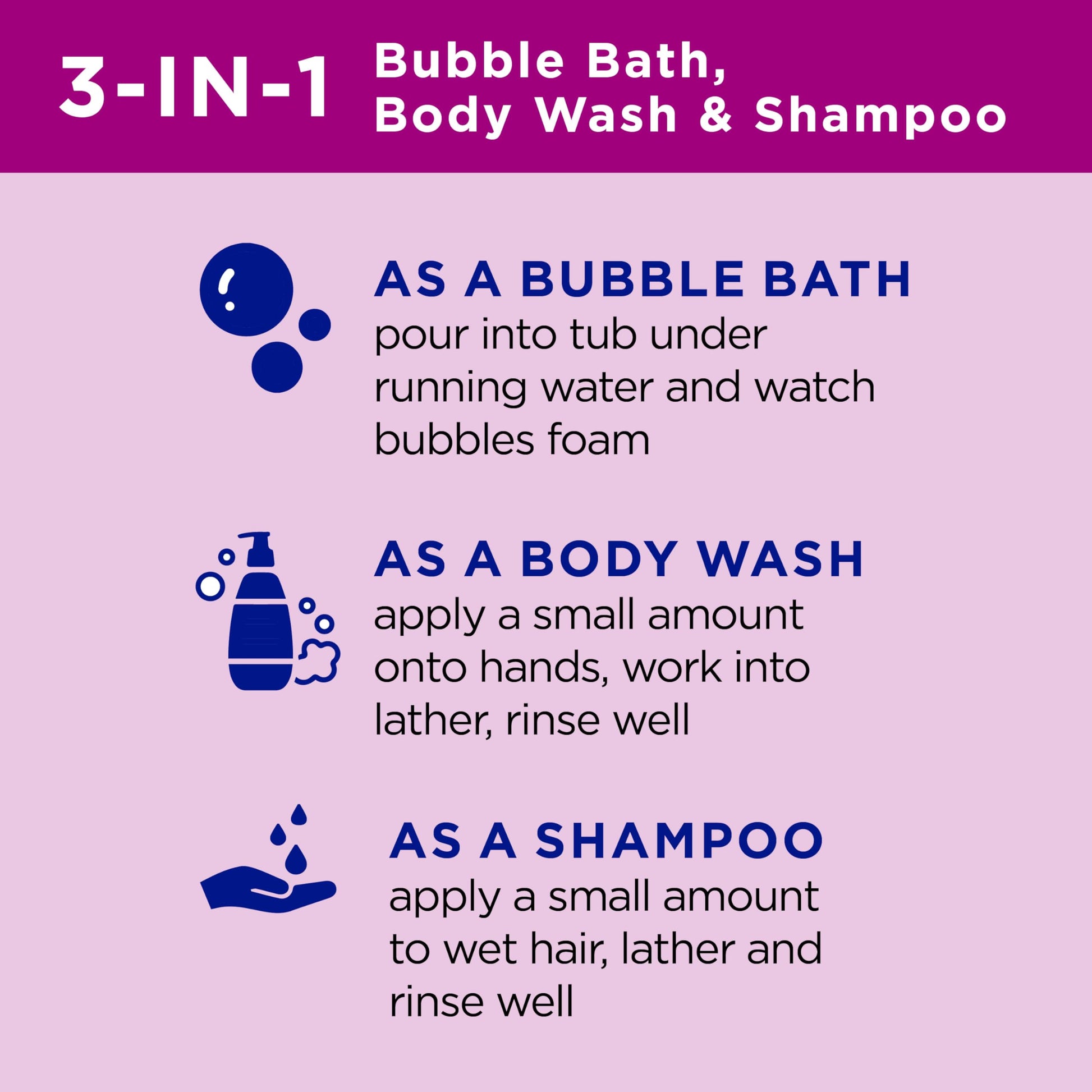 Dr Teal's - Baño de burbujas 3 en 1 para niños, gel de baño corporal y champú, Boost & Renovar saúco con vitamina C, 20 onzas líquidas (paquete de 3)