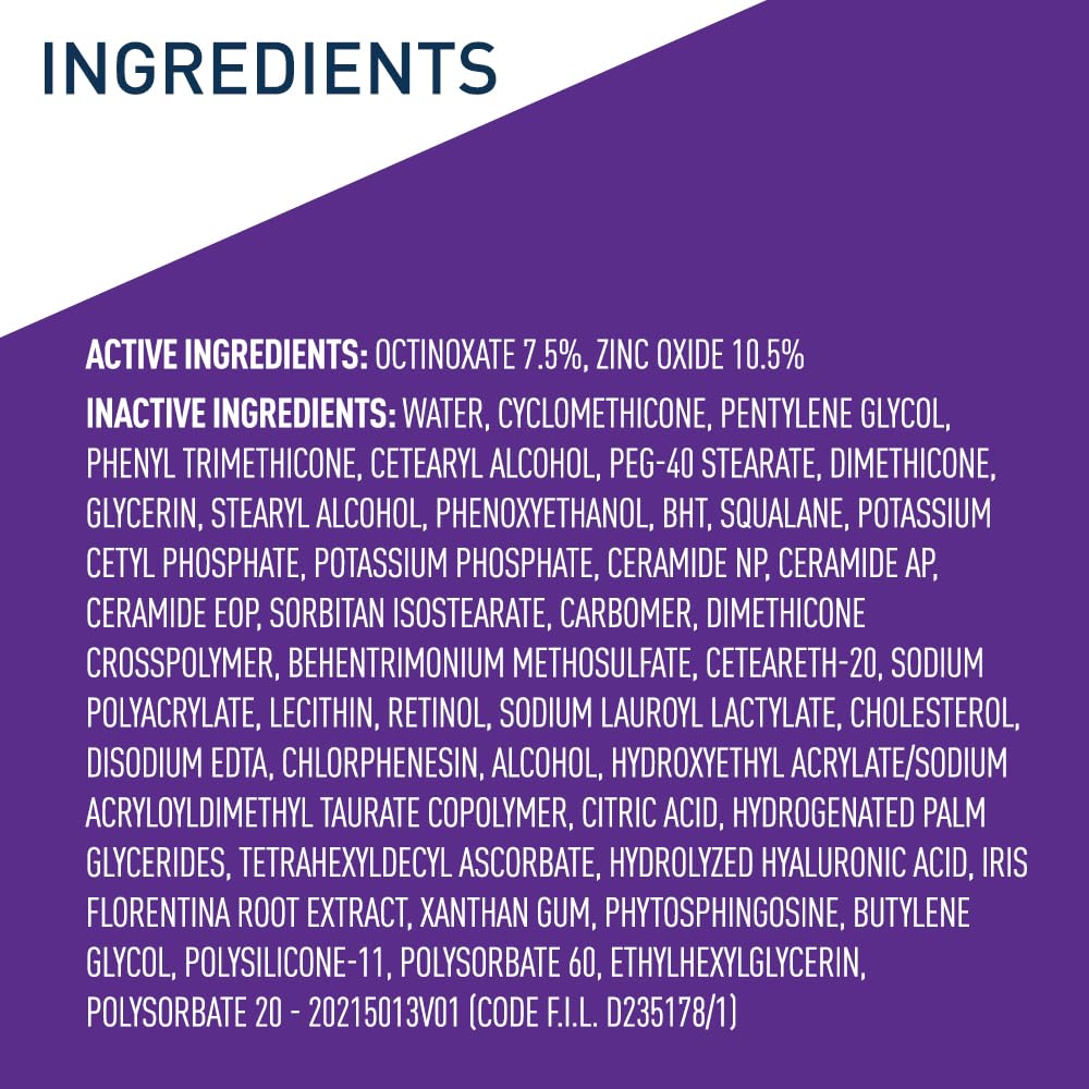 CeraVe - Crema facial antiedad con factor de protección solar 30, crema antiarrugas con retinol, ácido hialurónico y ceramidas, 50 ml