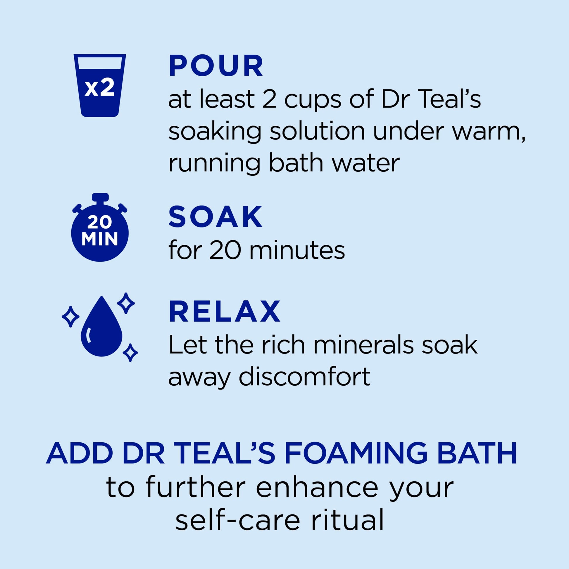 Dr Teal's - Sal de Epsom pura, lavanda, eucalipto y paquete de trío de bienestar, 3 libras (paquete de 3)
