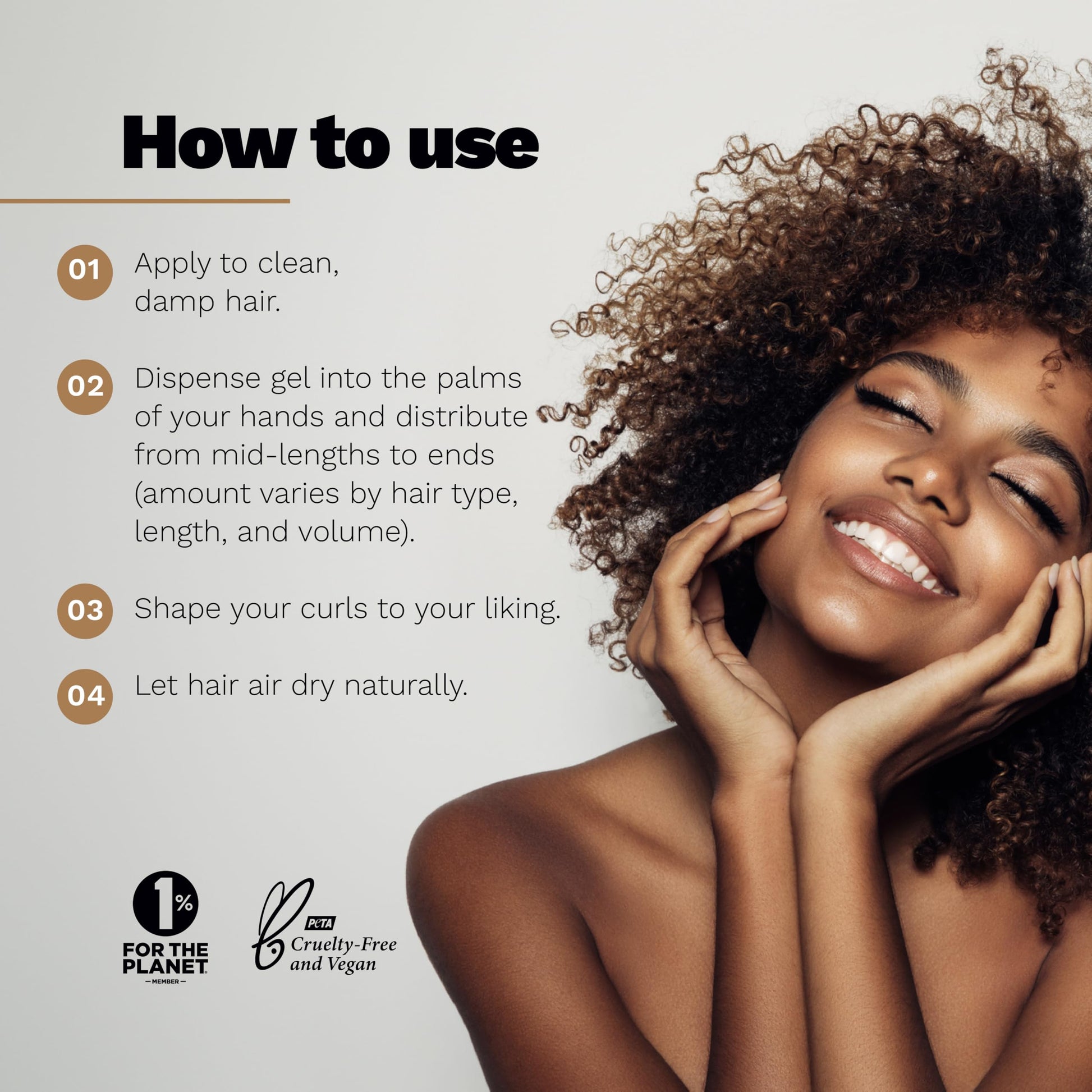 Ginger Milk - Gel definidor rizado de leche de jengibre para cabello rizado, ondulado y enroscado, hidrata, define y brilla | Potenciador natural de rizos Be Yourself 8.5 onzas
