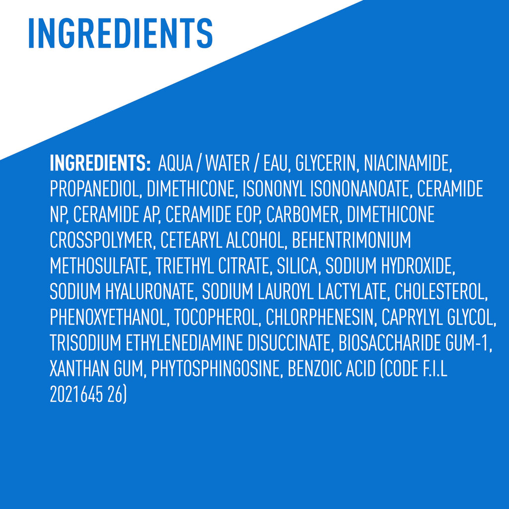 CeraVe - Gel hidratante ultraligero, gel hidratante facial para hombres y mujeres con ceramidas, niacinamida, ácido hialurónico, sin fragancia, sin aceite, hidratante matificante, 1.75 onzas líquidas
