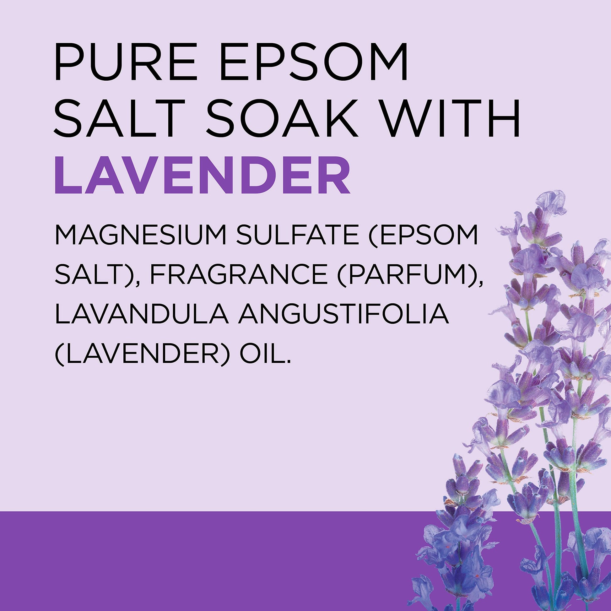 Dr. Teal's Epsom Salt &amp; Magnesium Soak, Soothe &amp; Sleep with Lavender, 3 lbs (Pack of 4)