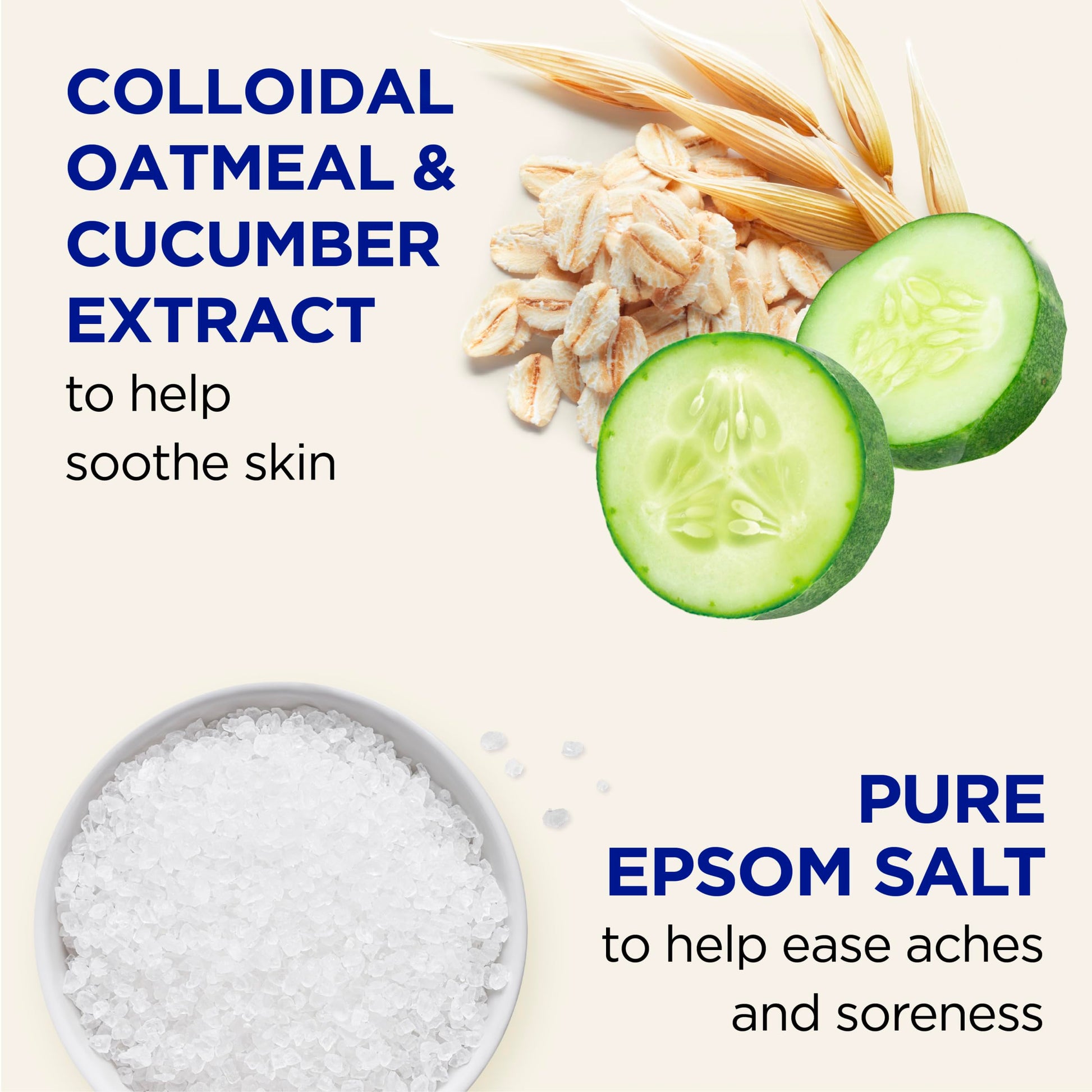 Dr Teal's - sal de Epsom Magnesium Soak, piel sensible con avena coloidal y pepino, 3 libras (paquete de 4)