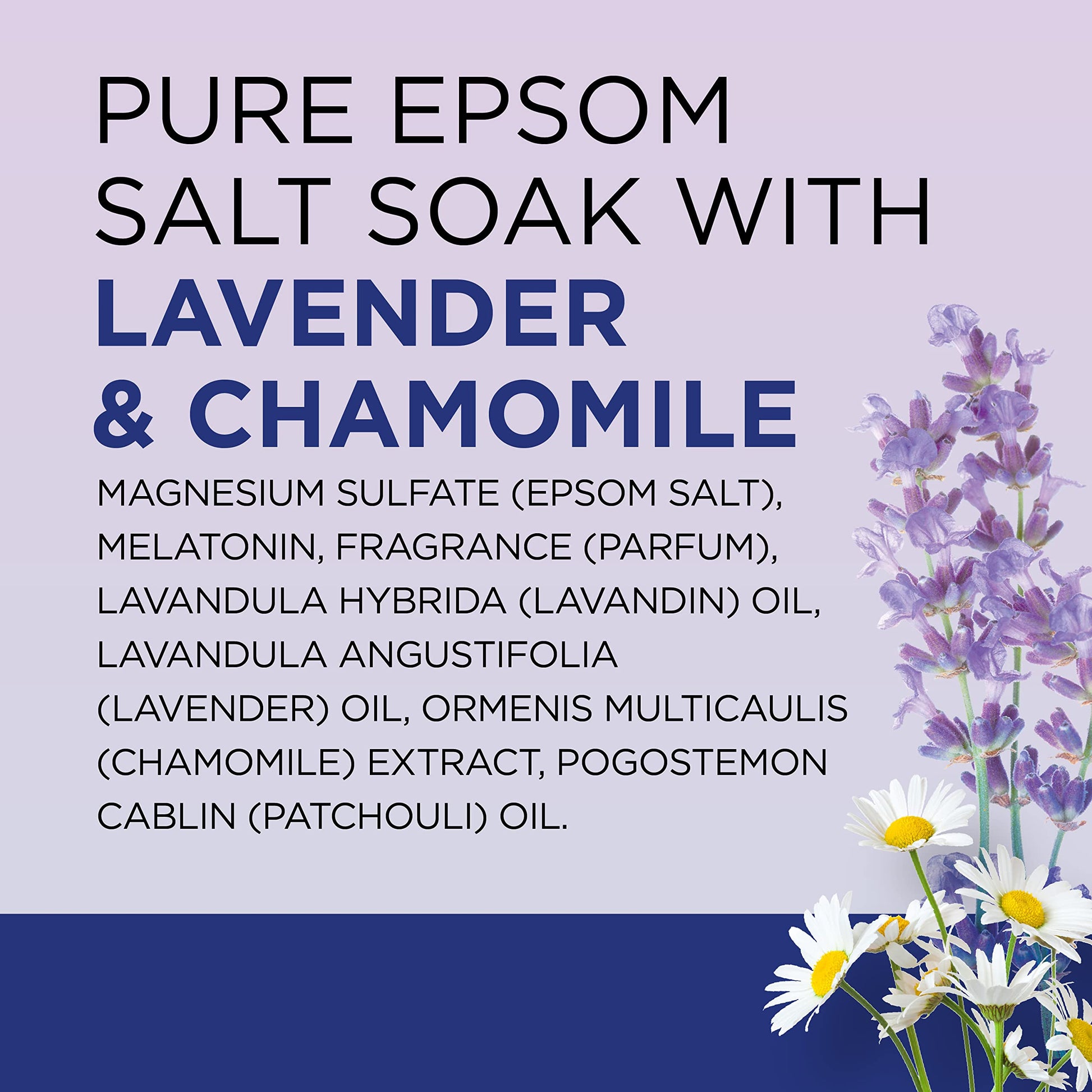 Dr Teal's - sal pura de Epsom Sleep Soak, melatonina y mezcla de aceites esenciales, 3 libras (paquete de 4)
