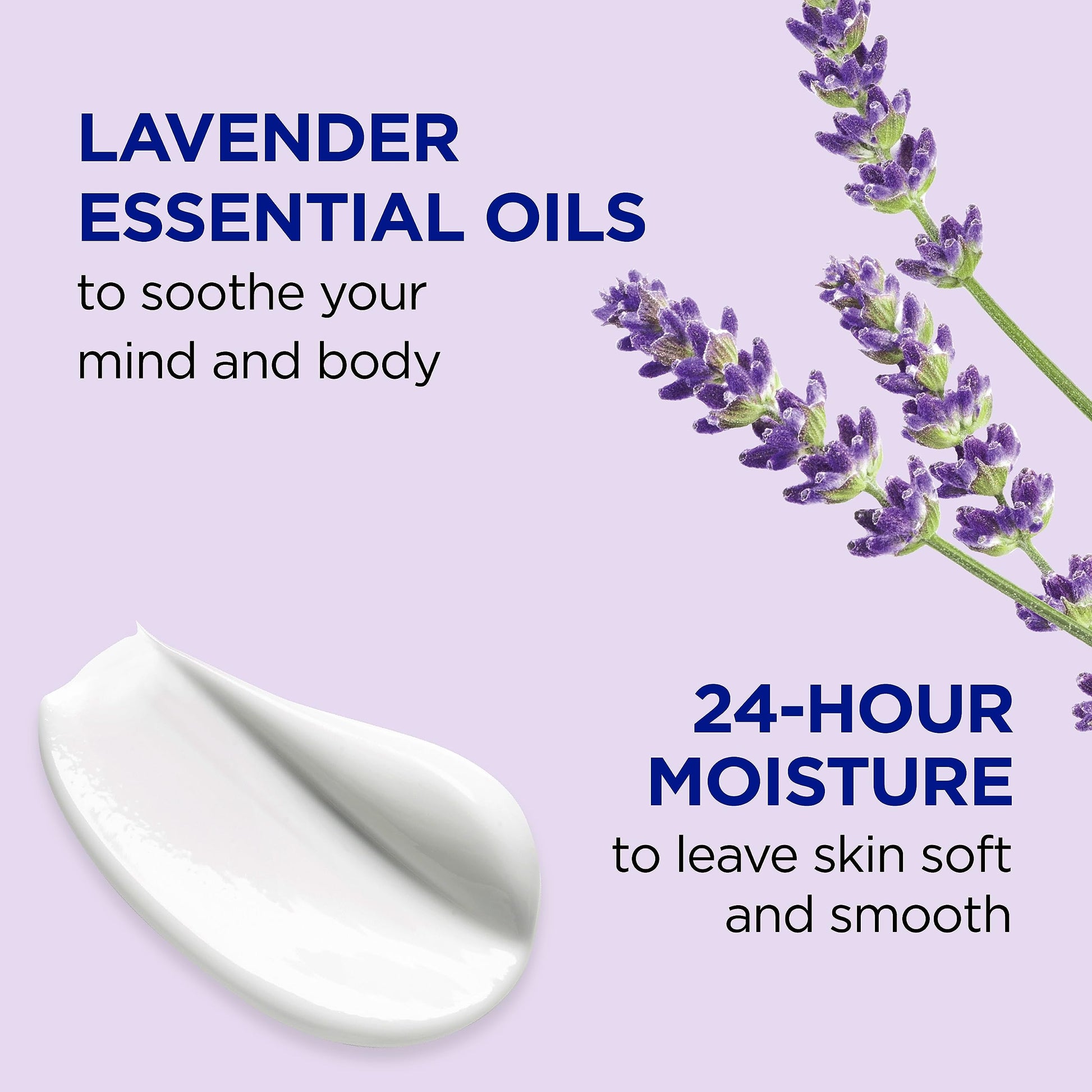 Dr Teal's - Loción corporal + 24 Horas de hidratacion, aceite esencial de lavanda, 18 onzas líquidas (paquete de 3)