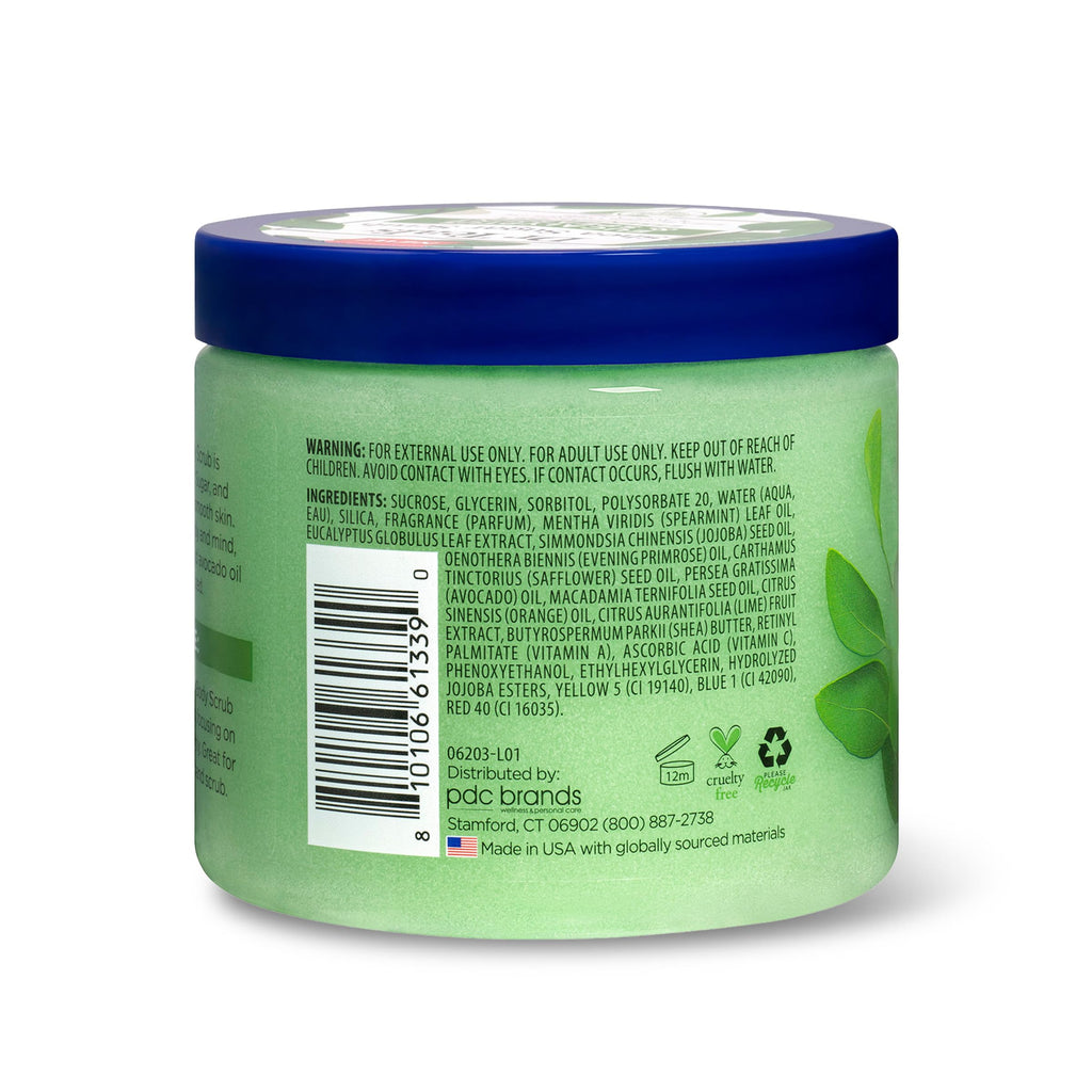 Dr Teal's - Exfoliante de azúcar de karité, aceites esenciales de eucalipto y menta verde, 19 onzas (paquete de 3)