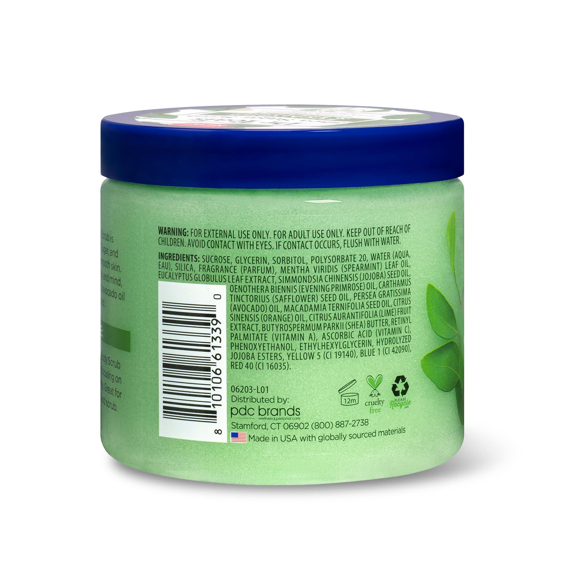 Dr Teal's - Exfoliante de azúcar de karité, aceites esenciales de eucalipto y menta verde, 19 onzas (paquete de 3)