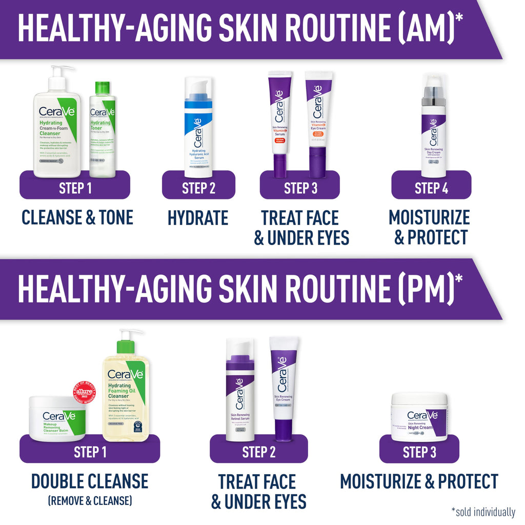 CeraVe - Crema facial antiedad con factor de protección solar 30, crema antiarrugas con retinol, ácido hialurónico y ceramidas, 50 ml