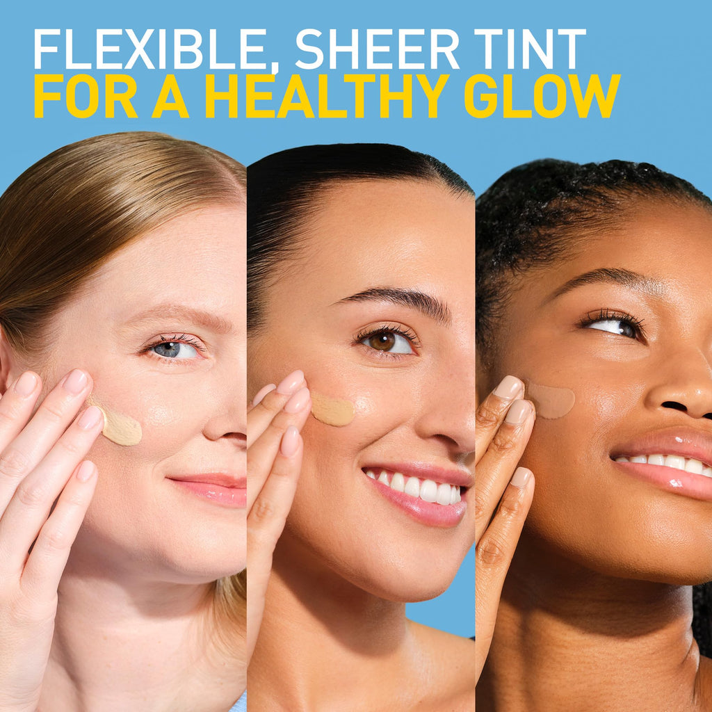 CeraVe - Protector solar mineral hidratante FPS 30 con tinte translúcido, con óxido de zinc y dióxido de titanio, se difumina a la perfección para una luminosidad saludable, tamaño medio, 50 ml