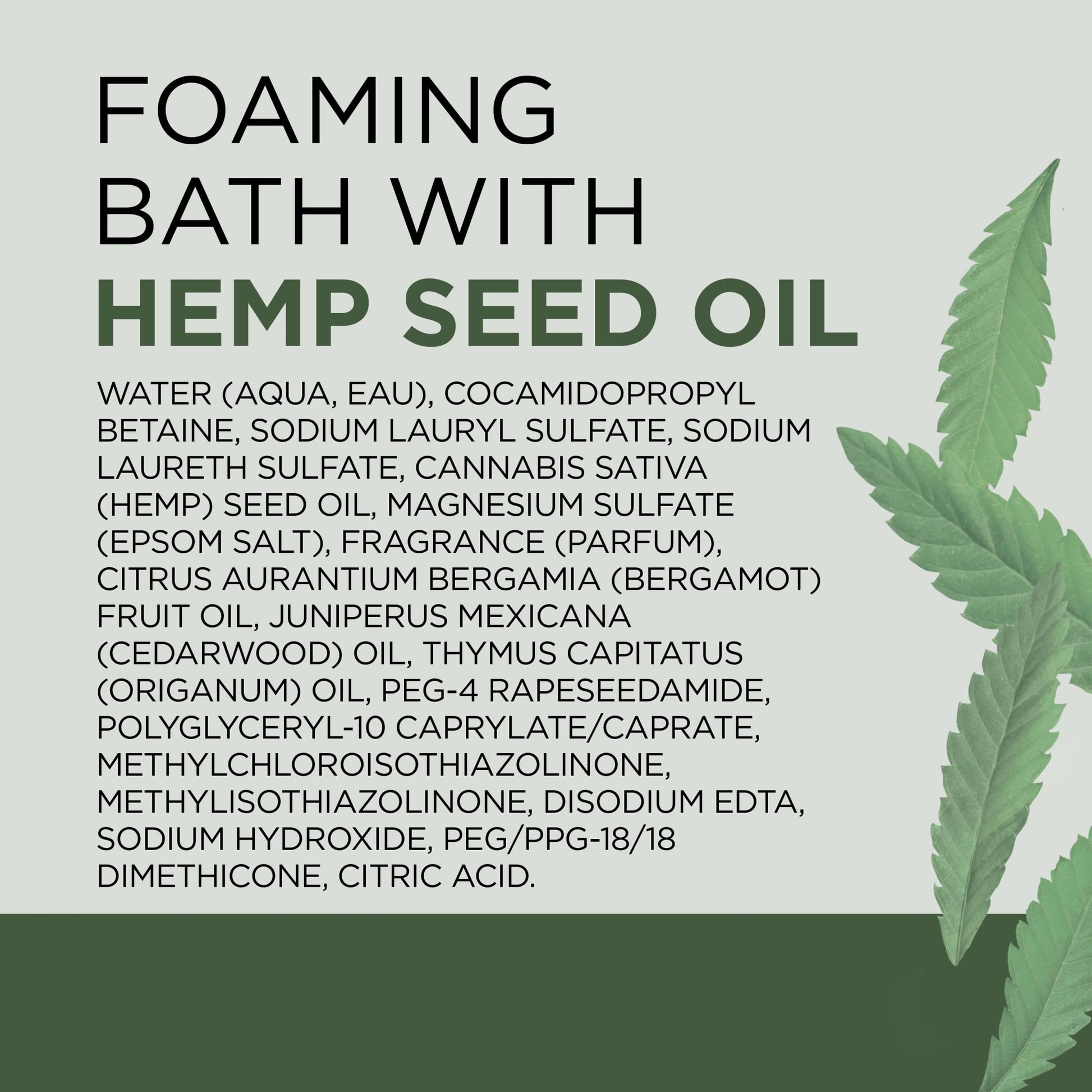 Dr Teal's - Baño espumoso con sal pura de Epsom, aceite de semilla de cáñamo de cannabis sativa, 34 onzas líquidas (paquete de 2)