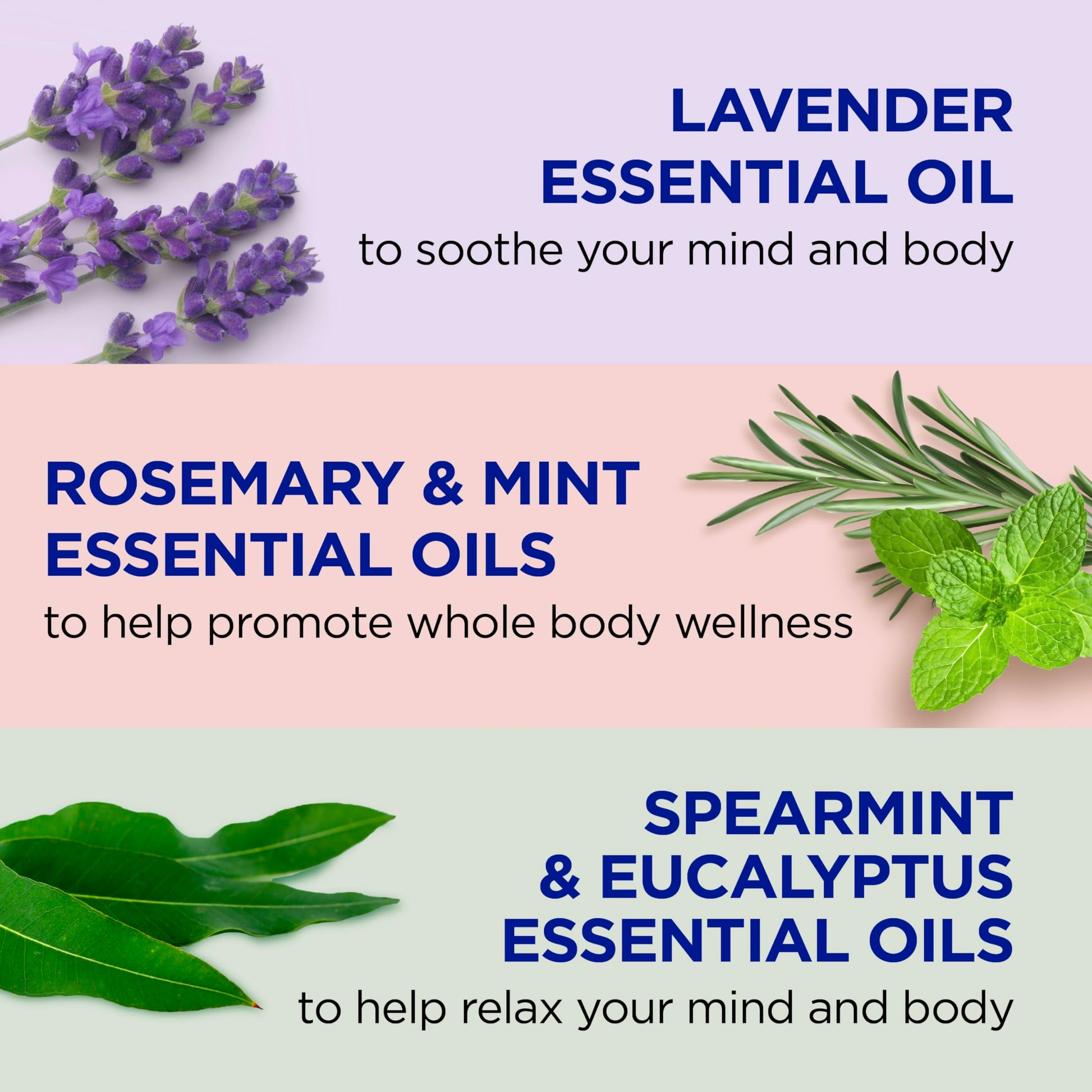 Dr Teal's - Sal de Epsom pura, lavanda, eucalipto y paquete de trío de bienestar, 3 libras (paquete de 3)