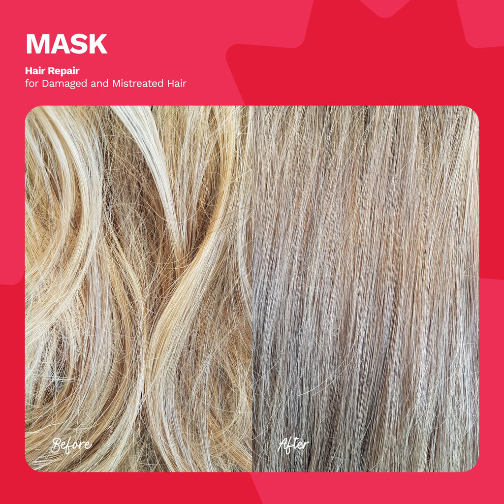 Ginger Milk - Mascarilla reparadora intensiva para cabello seco/dañado debido a la coloración, procesos químicos, herramientas de peinado caliente y secadores | BE BOLD (8 onzas)
